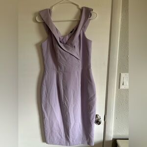 Elegant Lavender Sleeveless Dress